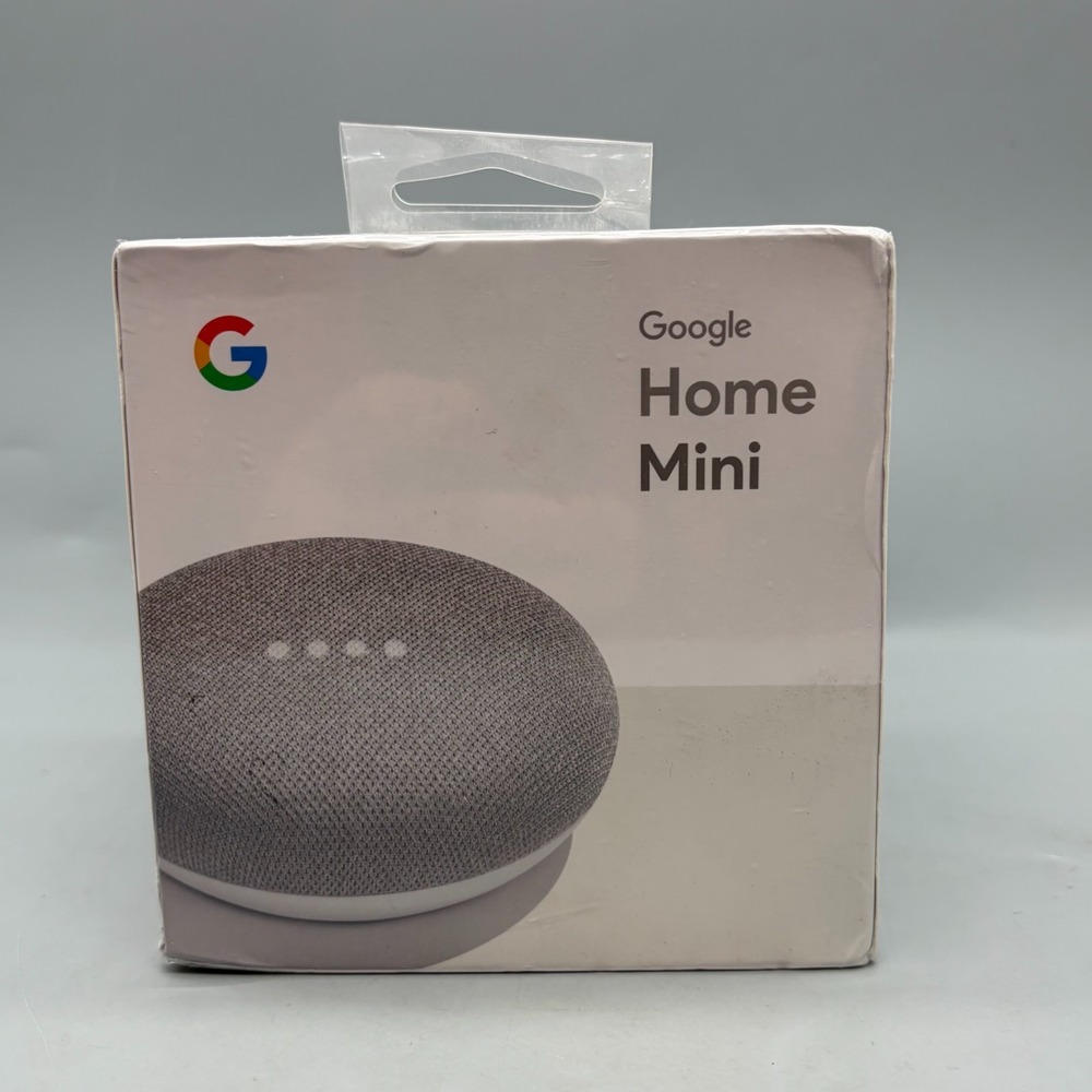 Google Home Mini Smart Speaker Assistant (1st Gen) - Chalk - Sealed